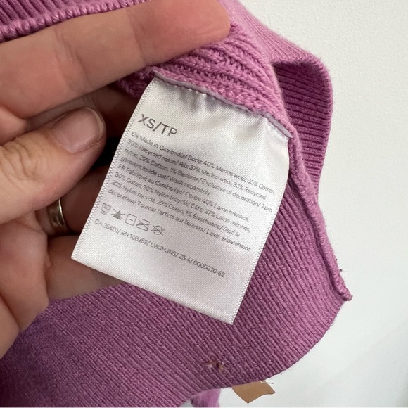 Lululemon Collared Merino Wool Blend Sweater in Dahlia Mauve - Picture 16 of 16